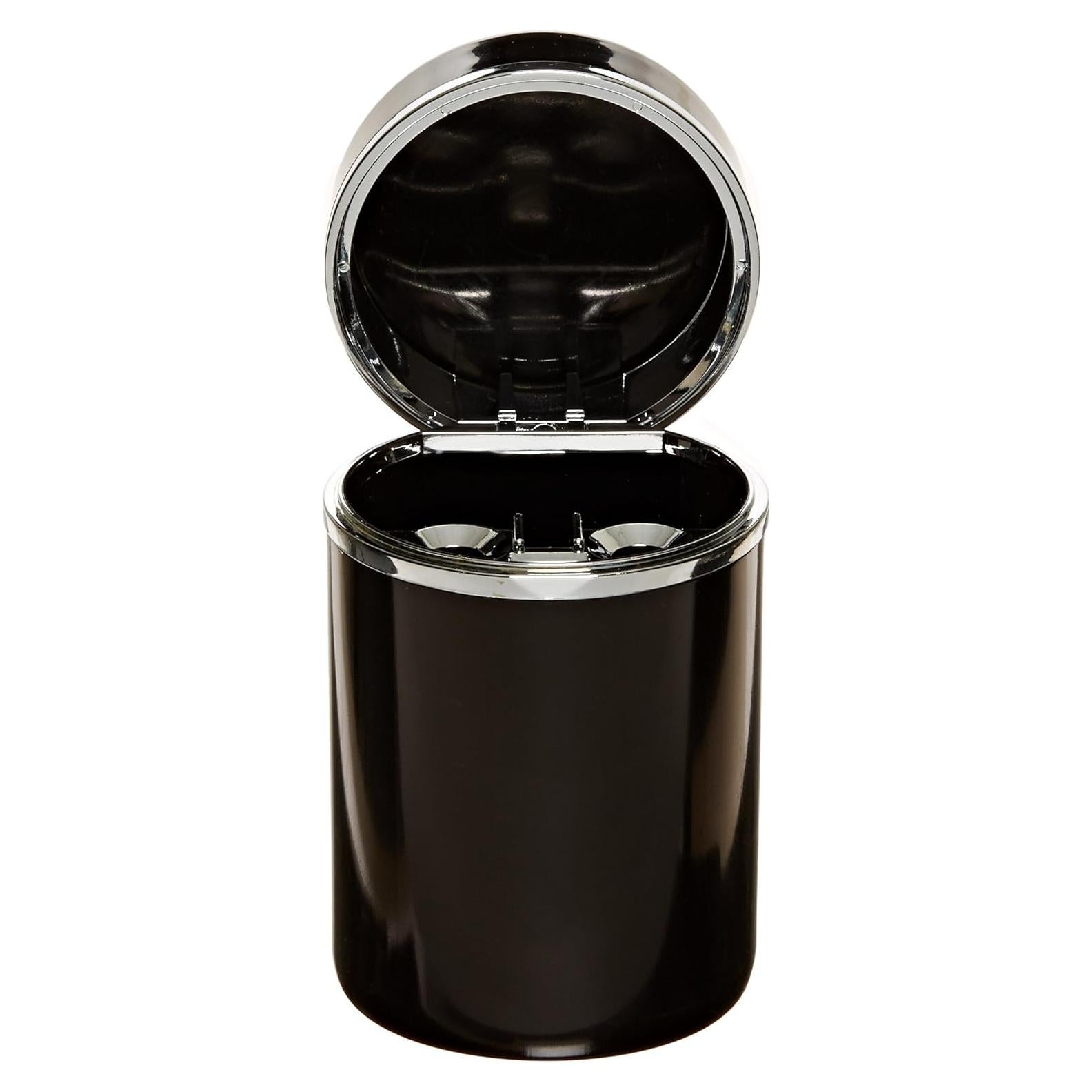 Cenicero de Aluminio Negro y Cromo Bell Automotive 22-1-30230-8