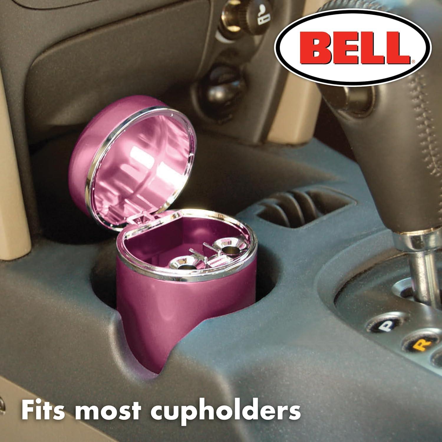 Cenicero de Aluminio Bell Automotive Diamante Rosa con Tapa