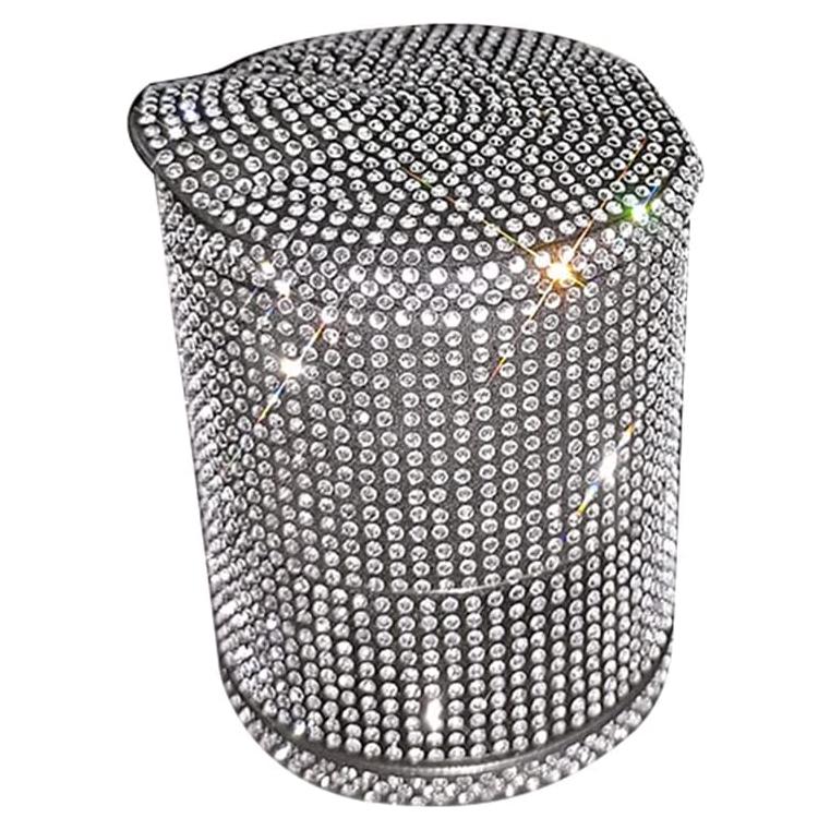 Cenicero de Coche Ikasus con Luz LED Azul y Rhinestones