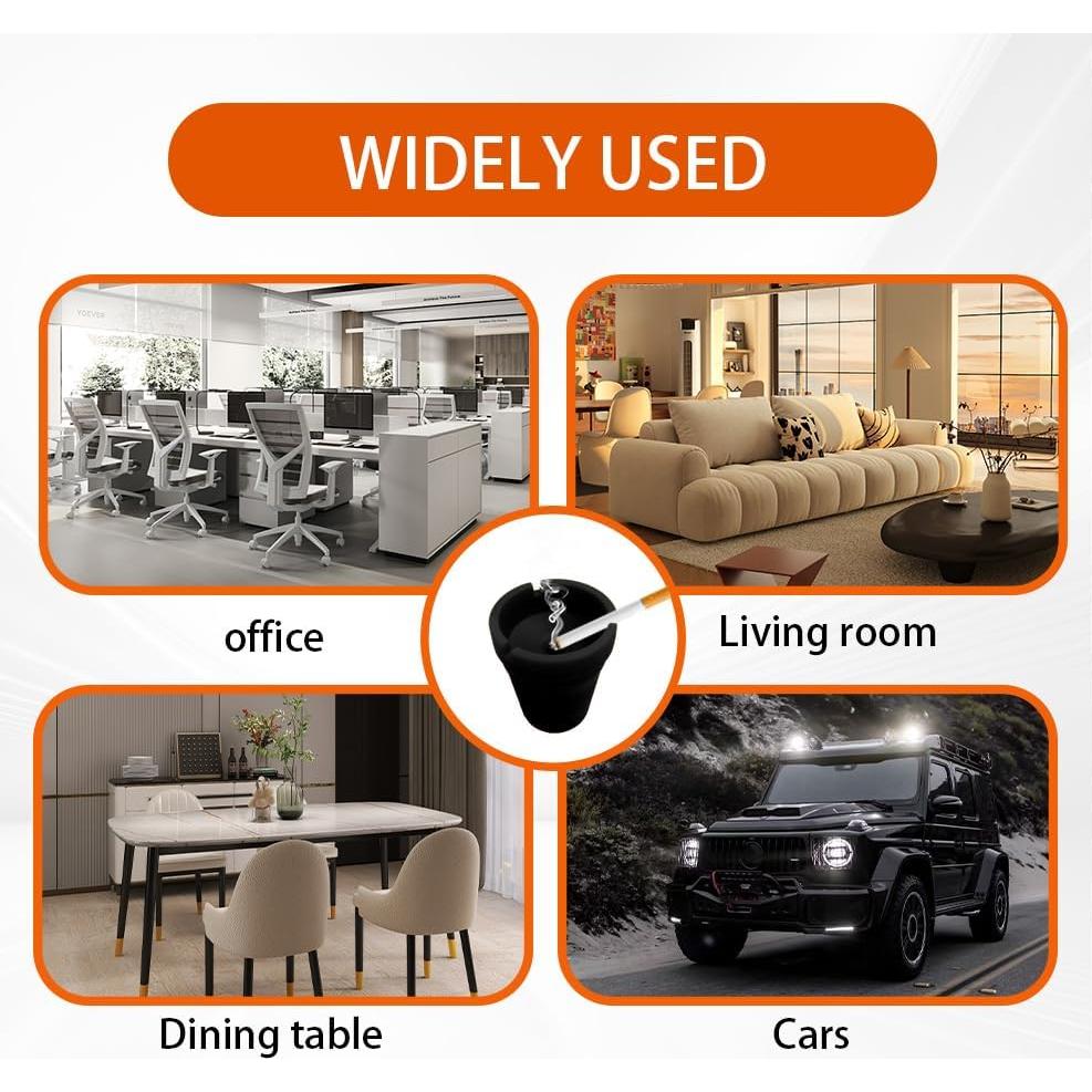 Cenicero de coche Tecledsn automático a prueba de olores 10.6 cm