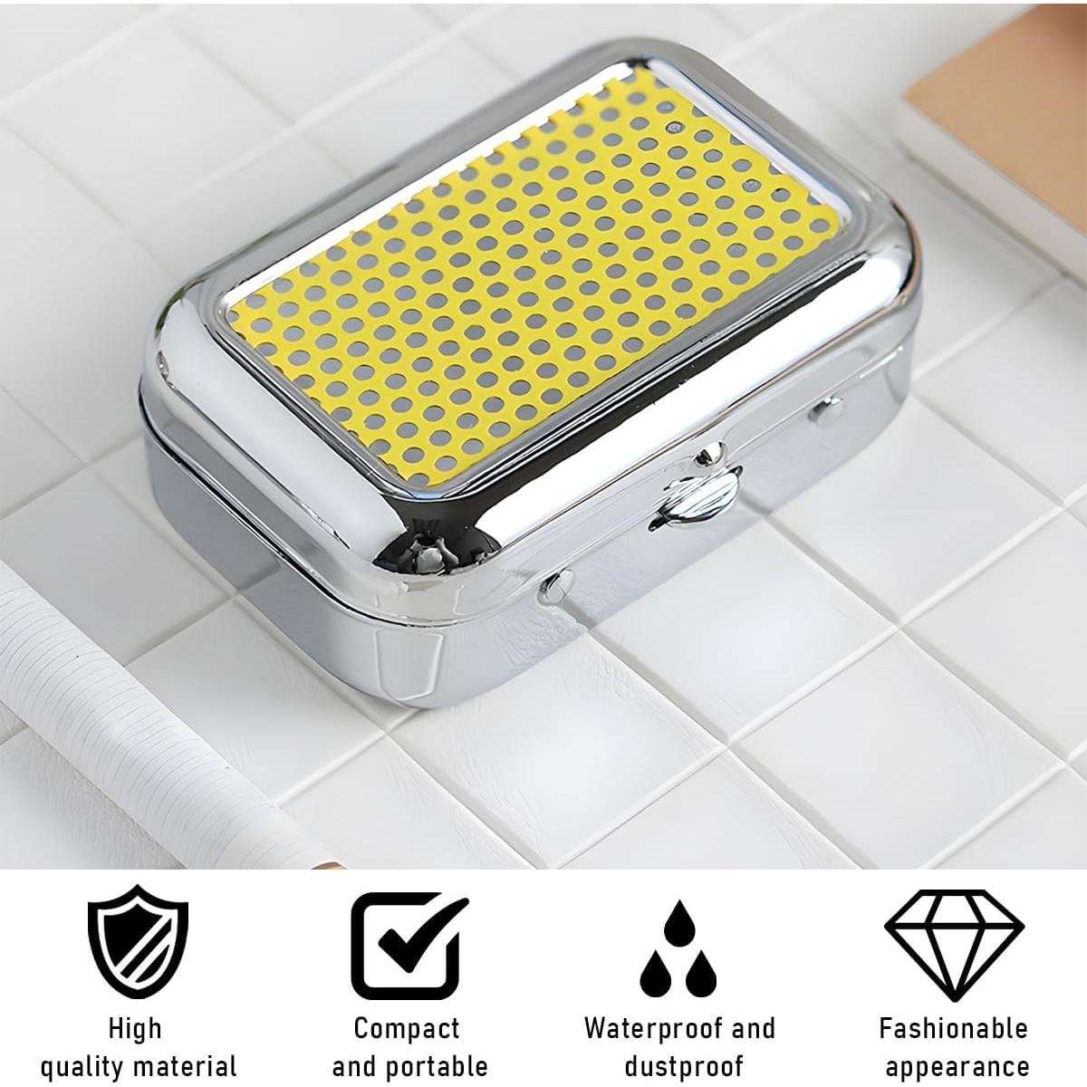 Cenicero Portátil Yourkar de Acero Inoxidable Amarillo