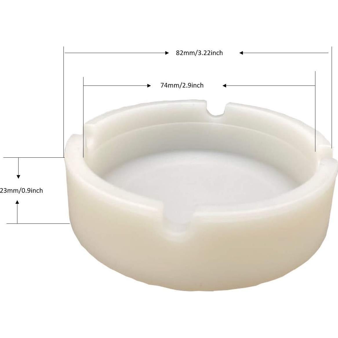 Cenicero de Silicona LAJIAOZ Luminiscente Redondo 8.2cm