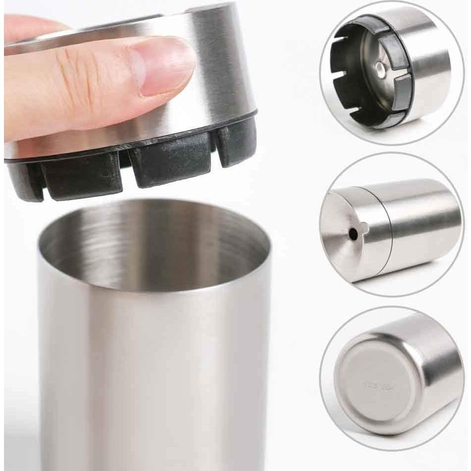 Cenicero de Acero Inoxidable OTOLIMAN para Coche Plata