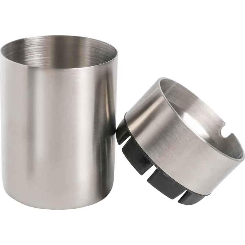 Cenicero de Acero Inoxidable OTOLIMAN para Coche Plata