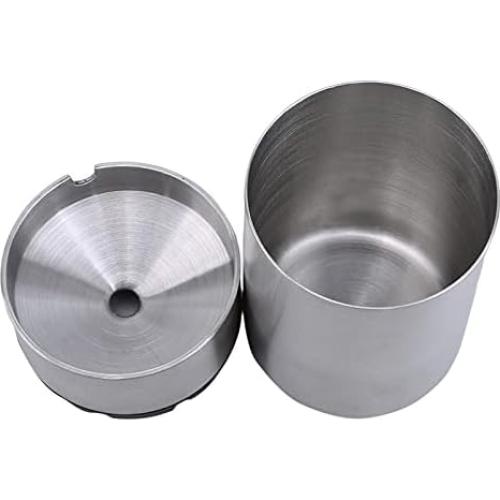 Cenicero de Acero Inoxidable OTOLIMAN para Coche Plata
