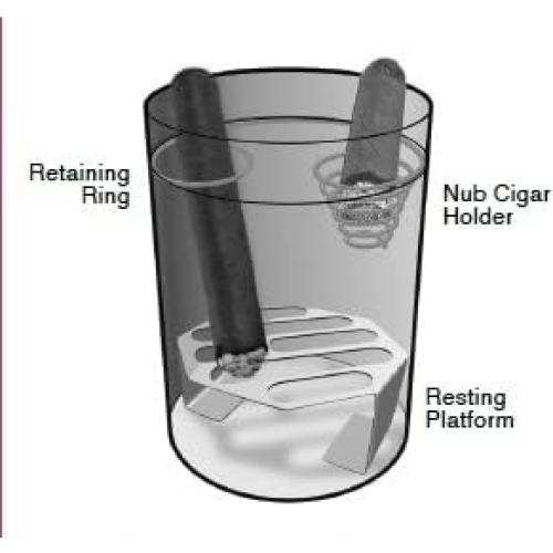 Cenicero portátil F.e.s.s. para coche y viaje - Metal