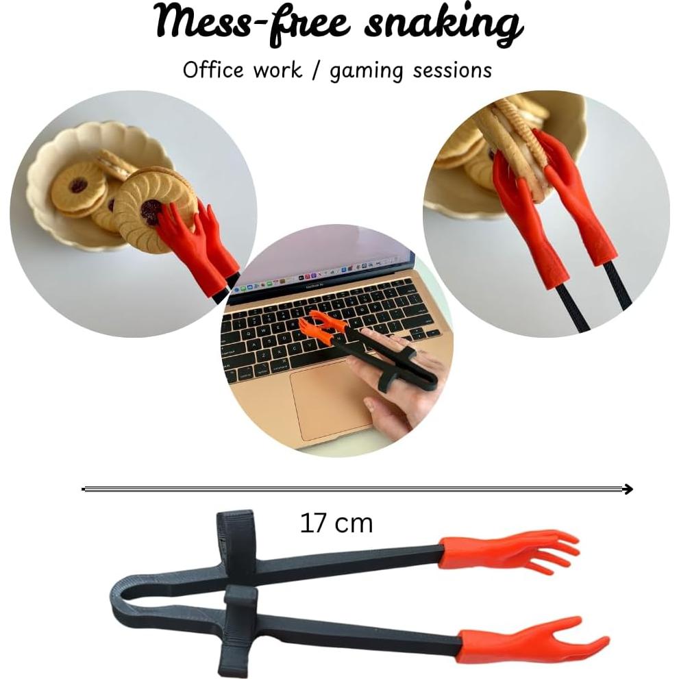 Palillos para Dedos Gamer Genérico - Mejora tu Juego - Negro y Naranja