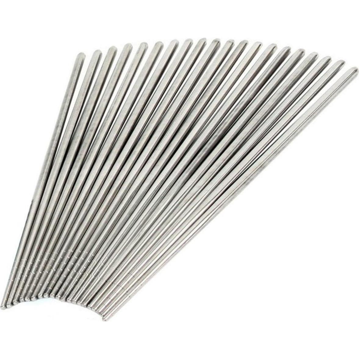 Palillos Antideslizantes de Acero Inoxidable Kitchen Art - 10 Pares 22.4 cm