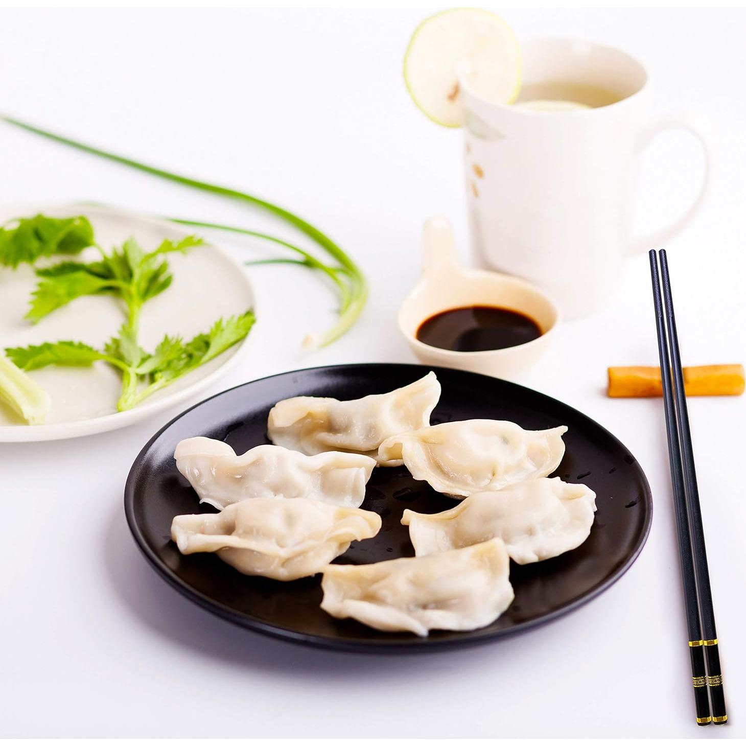 Palillos Premium VIWIK 5 Pares Acero Inoxidable Dorado 24.4cm