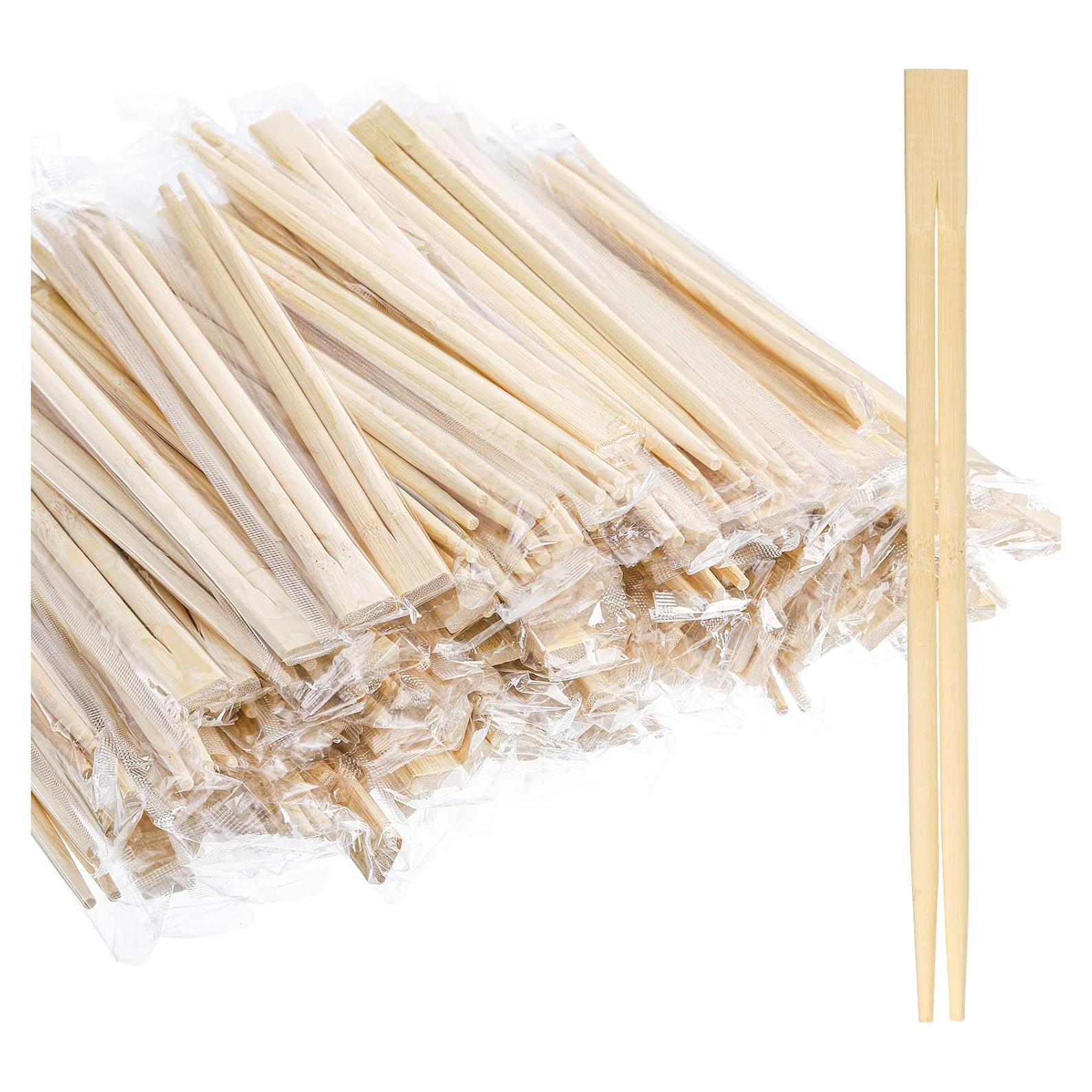 Palillos desechables de bambú Hiceeden 360 pares 21 cm