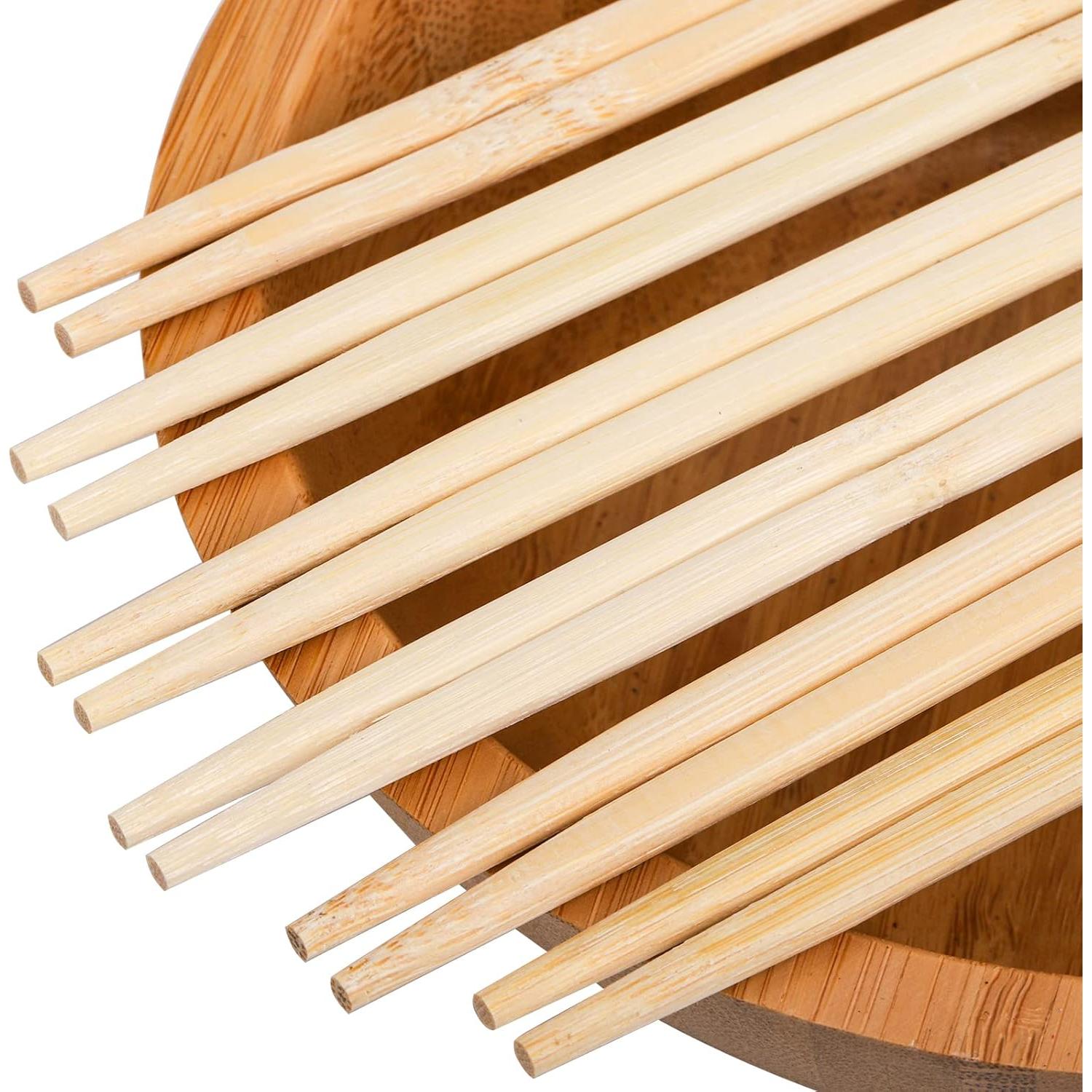 Palillos desechables de bambú Hiceeden 360 pares 21 cm