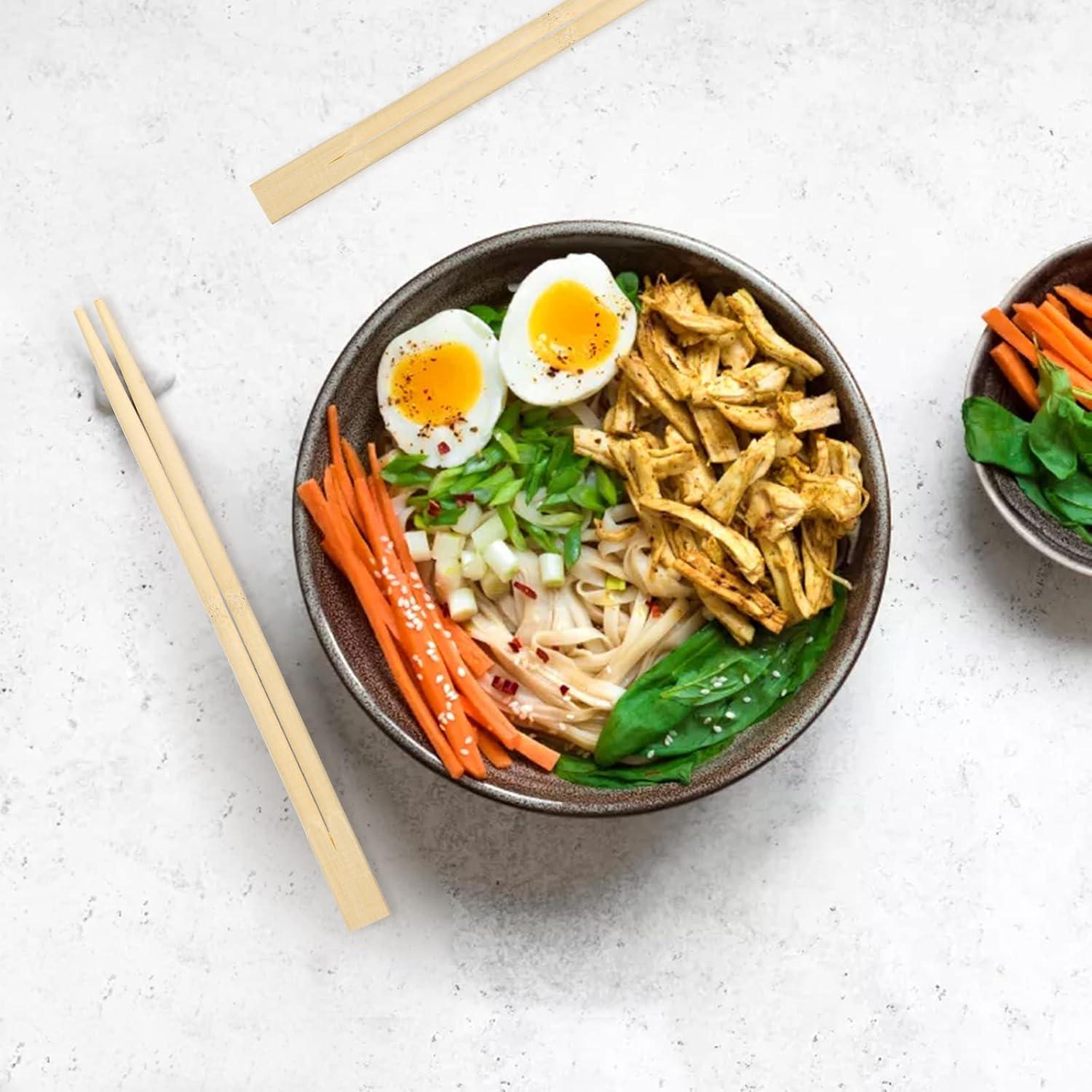 Palillos desechables de bambú Hiceeden 360 pares 21 cm