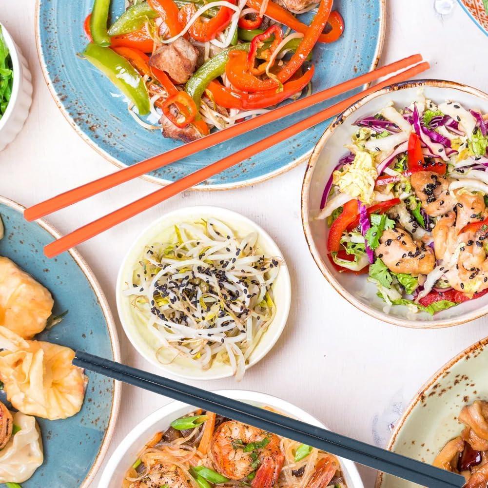 Juego de Palillos Reutilizables Joyzan 5 Pares Silicona 24.1 cm