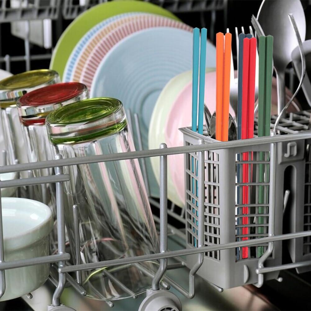 Juego de Palillos Reutilizables Joyzan 5 Pares Silicona 24.1 cm