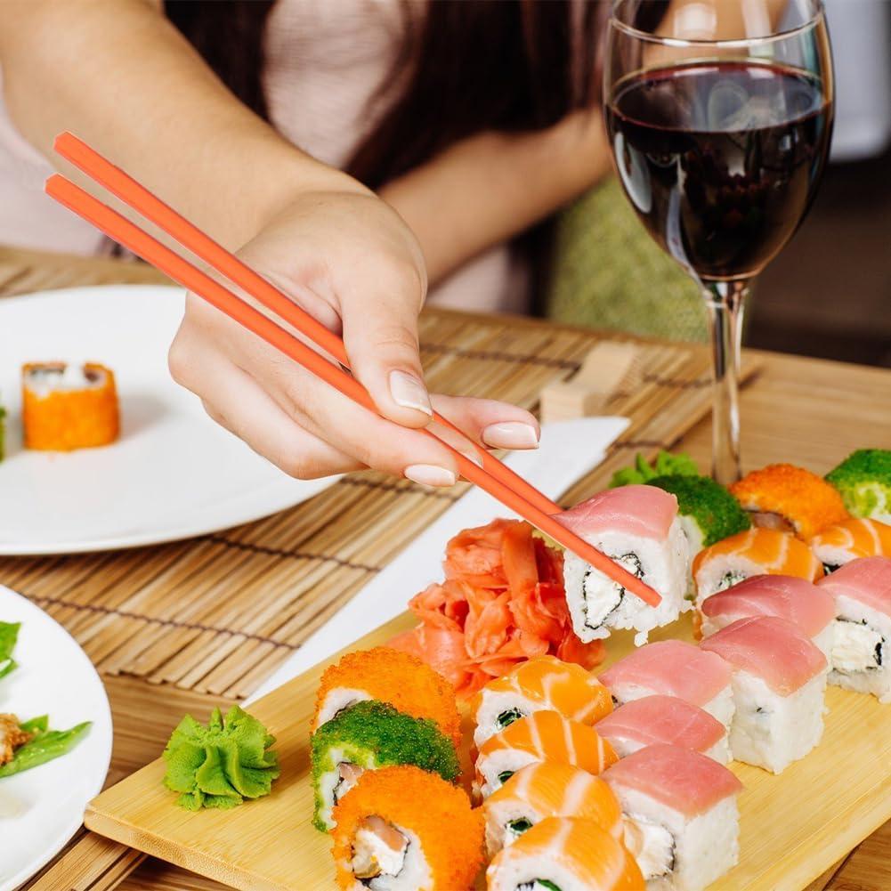 Juego de Palillos Reutilizables Joyzan 5 Pares Silicona 24.1 cm