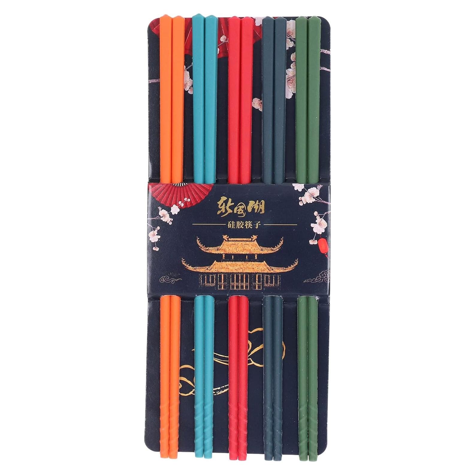 Palillos de Silicona Antideslizantes HAOHIZE 24 cm Reutilizables