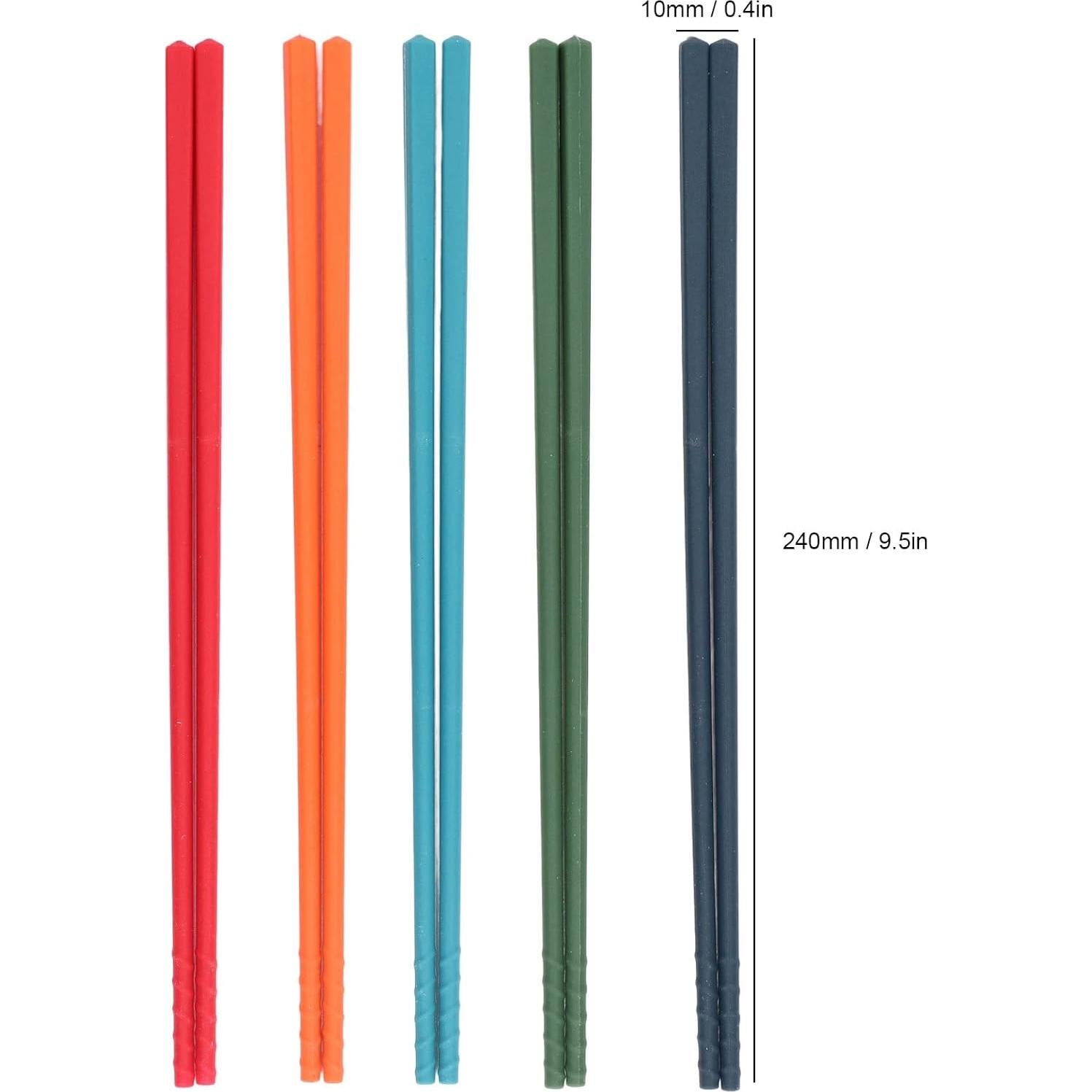 Palillos de Silicona Antideslizantes HAOHIZE 24 cm Reutilizables