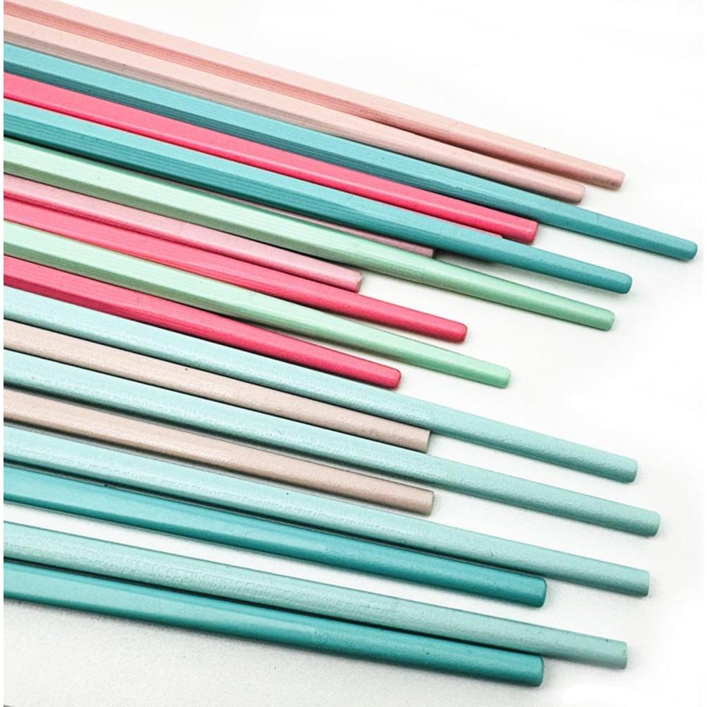 10 Pares de Palillos Reutilizables Koolemon 23.5 cm Antideslizantes