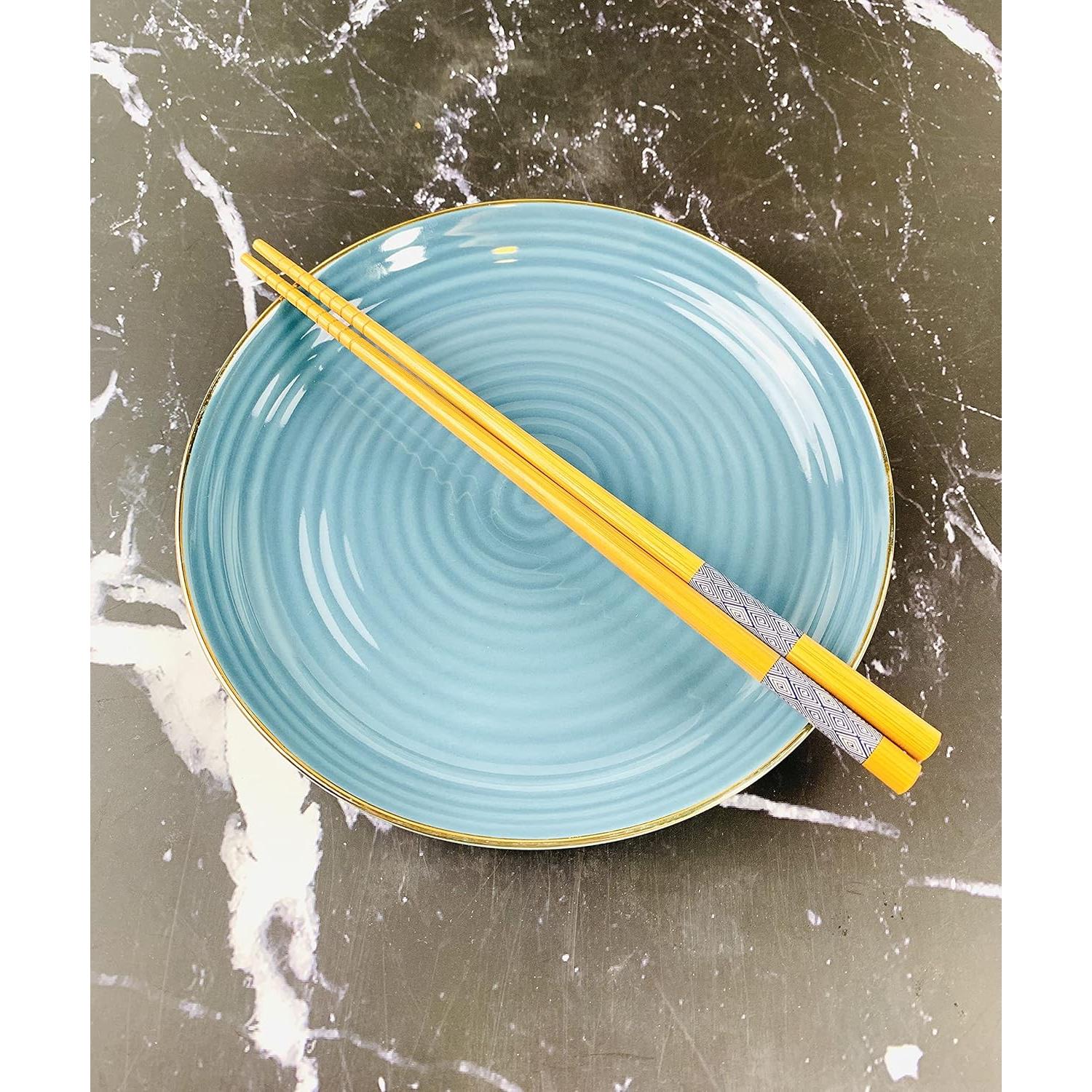 Juego de 5 pares de palillos de bambú JapanBargain 3671 - 23 cm