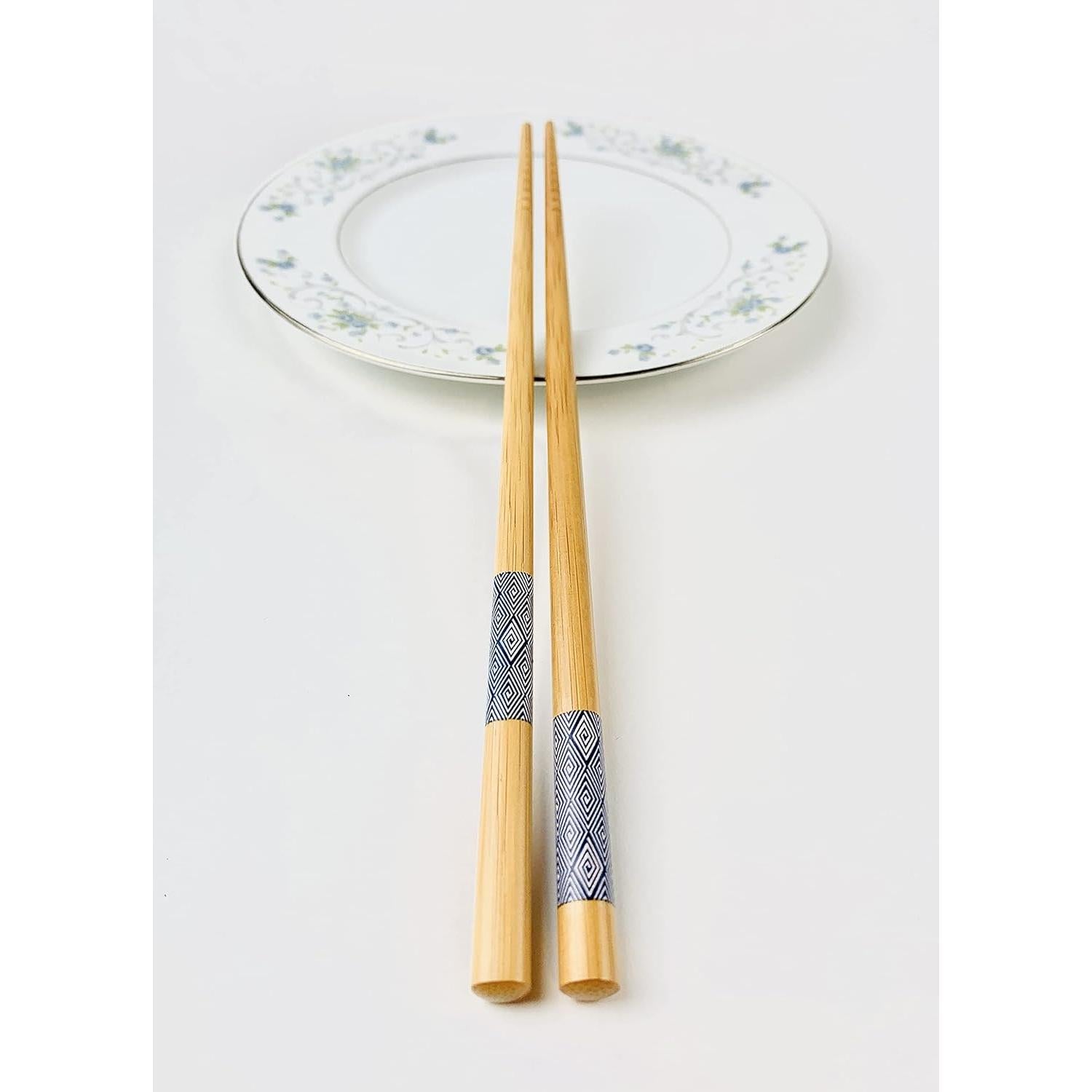 Juego de 5 pares de palillos de bambú JapanBargain 3671 - 23 cm