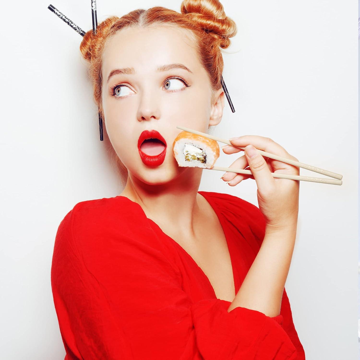 Set de Palillos Reutilizables SUPJOYES 5 Pares Multicolor 24.1cm