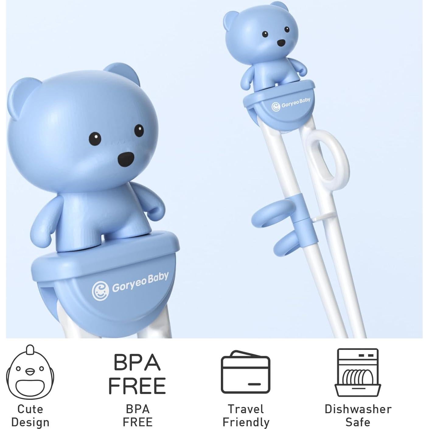 Palillos de Entrenamiento para Niños Yunhe - Azul - Seguro y Ajustable