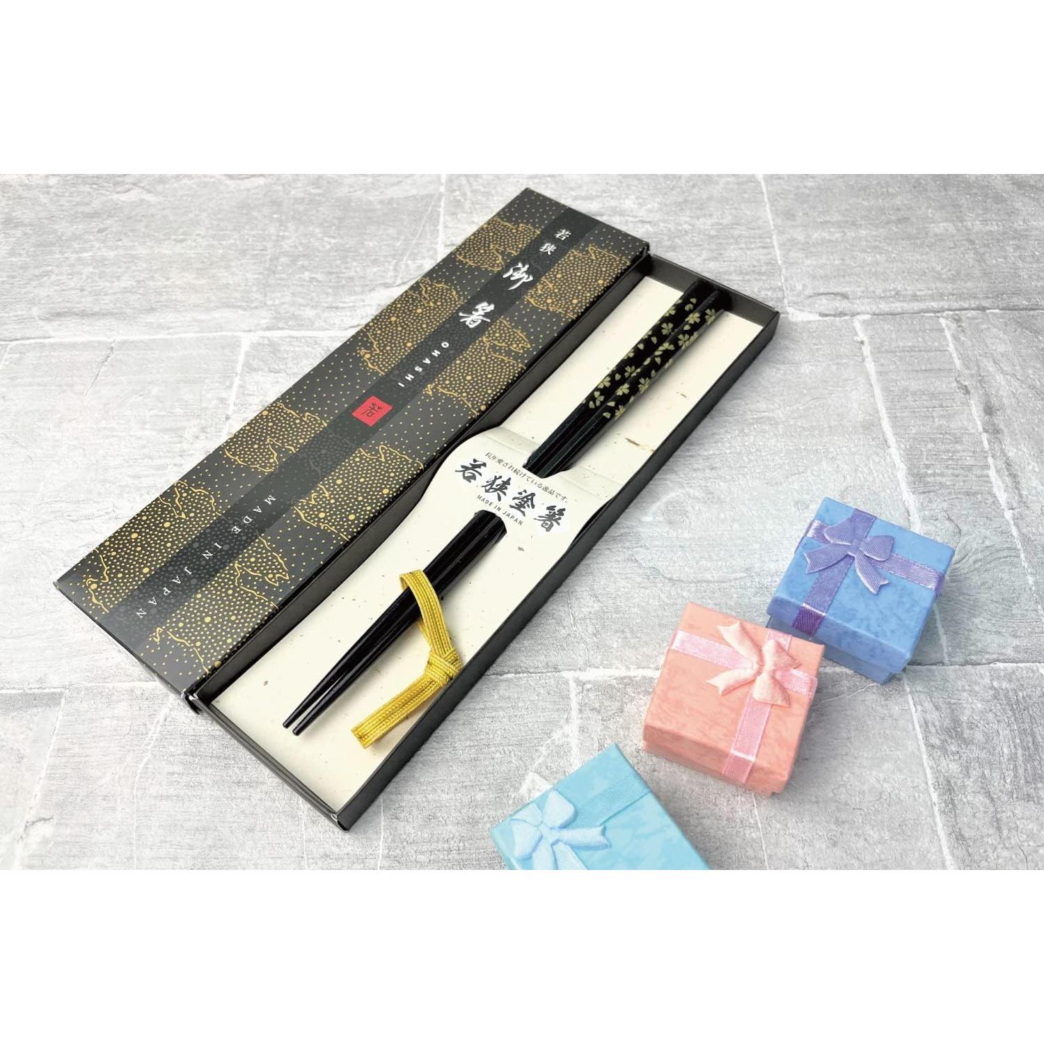 Palillos Japoneses Premium de Madera con Laca Tradicional - Negro