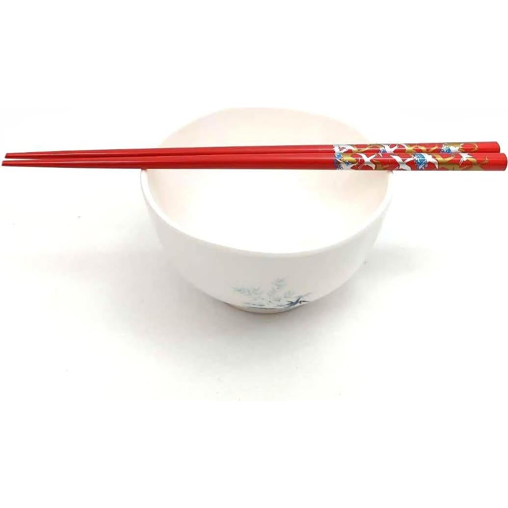 Juego de Palillos de Bambú Reutilizables JapanBargain - 5 Pares 22.86 cm