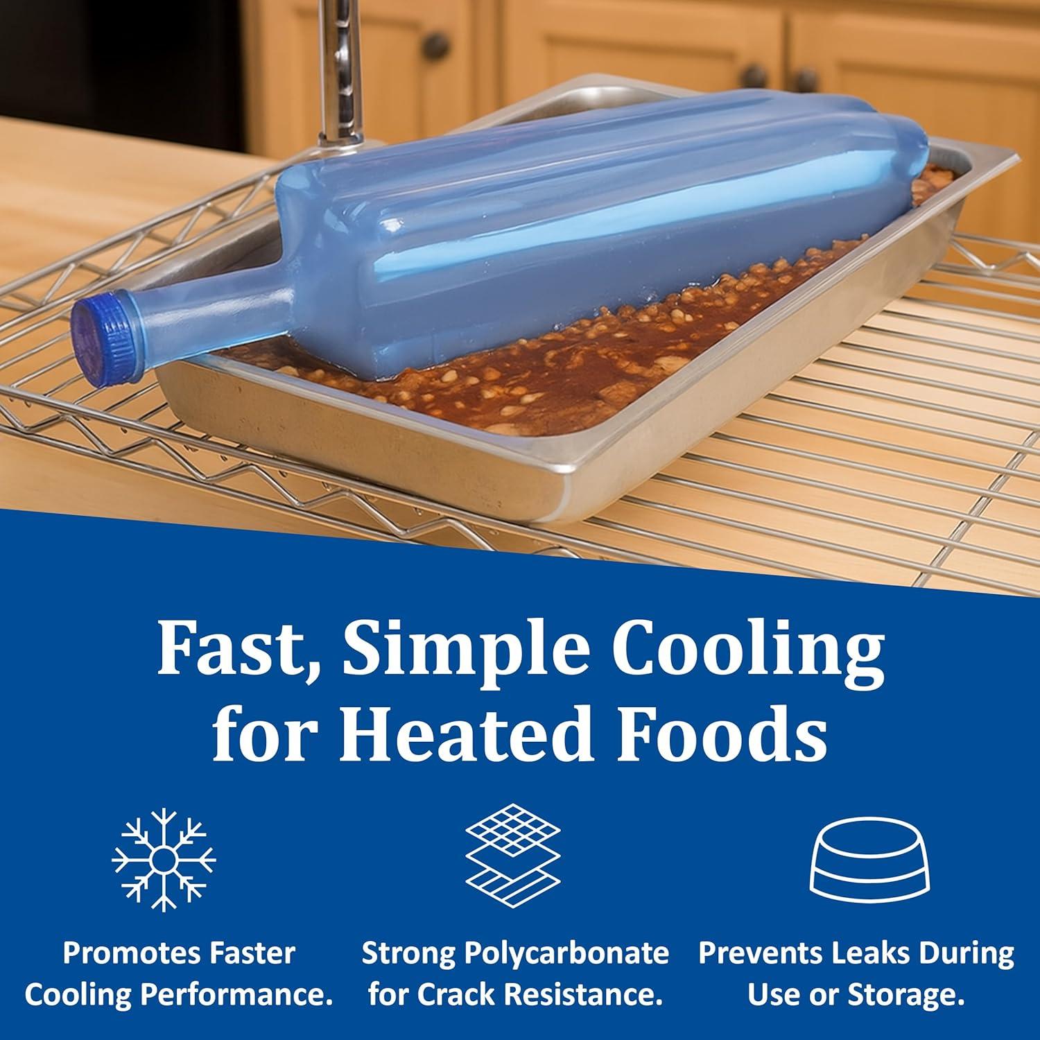 Utensilio de Enfriamiento San Jamar Rapi-Kool 3.78L Azul (Juego de 2)