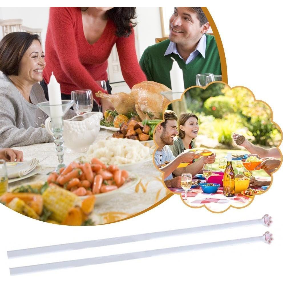 Palillos de Gato Reutilizables Meowgic - Diseño Rosa Antideslizante