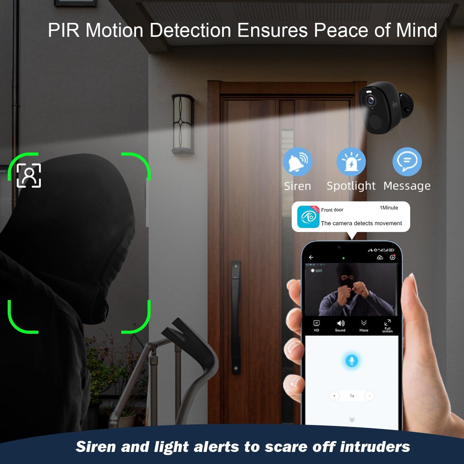 Cámaras de Seguridad Inalámbricas Rraycom 4 Pack 2K AI