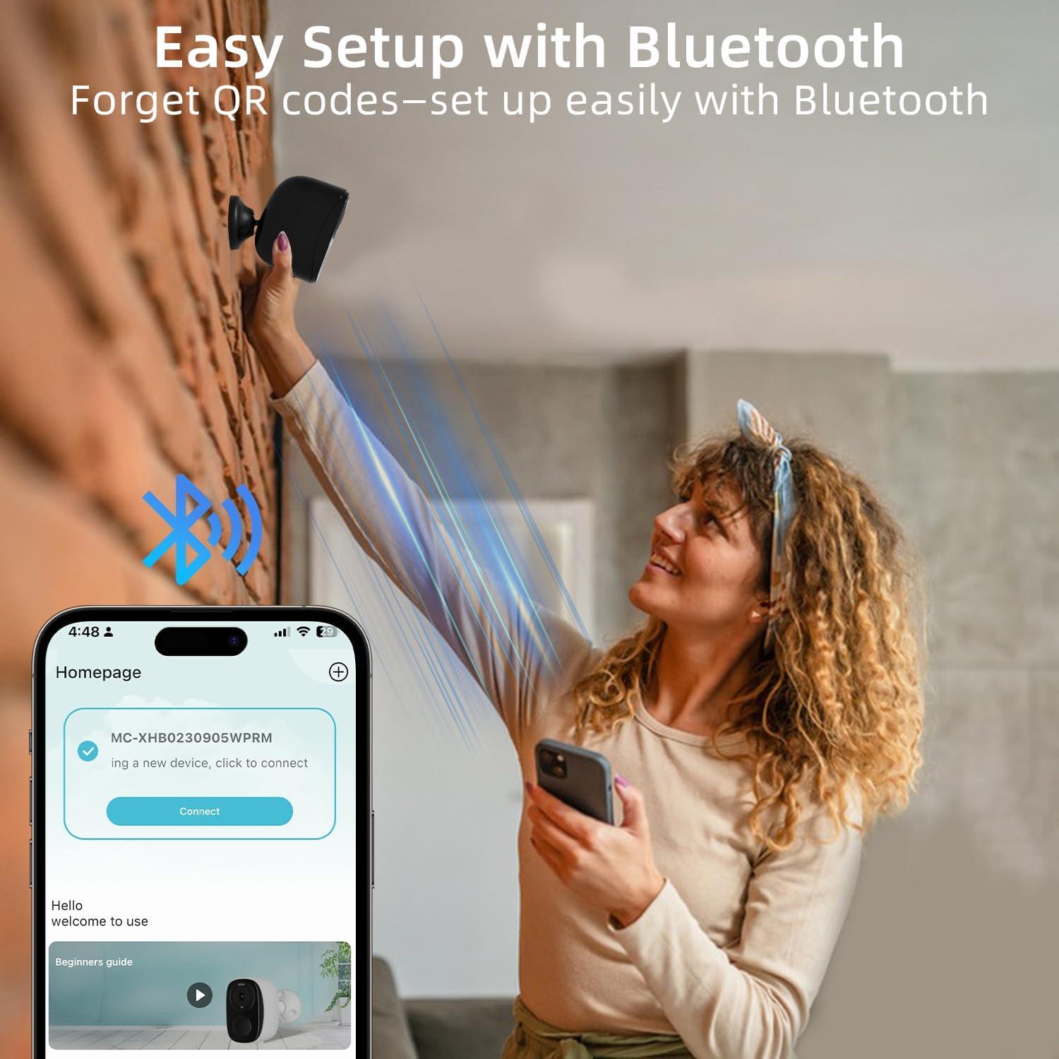 Cámaras de Seguridad Inalámbricas Rraycom 4 Pack 2K AI