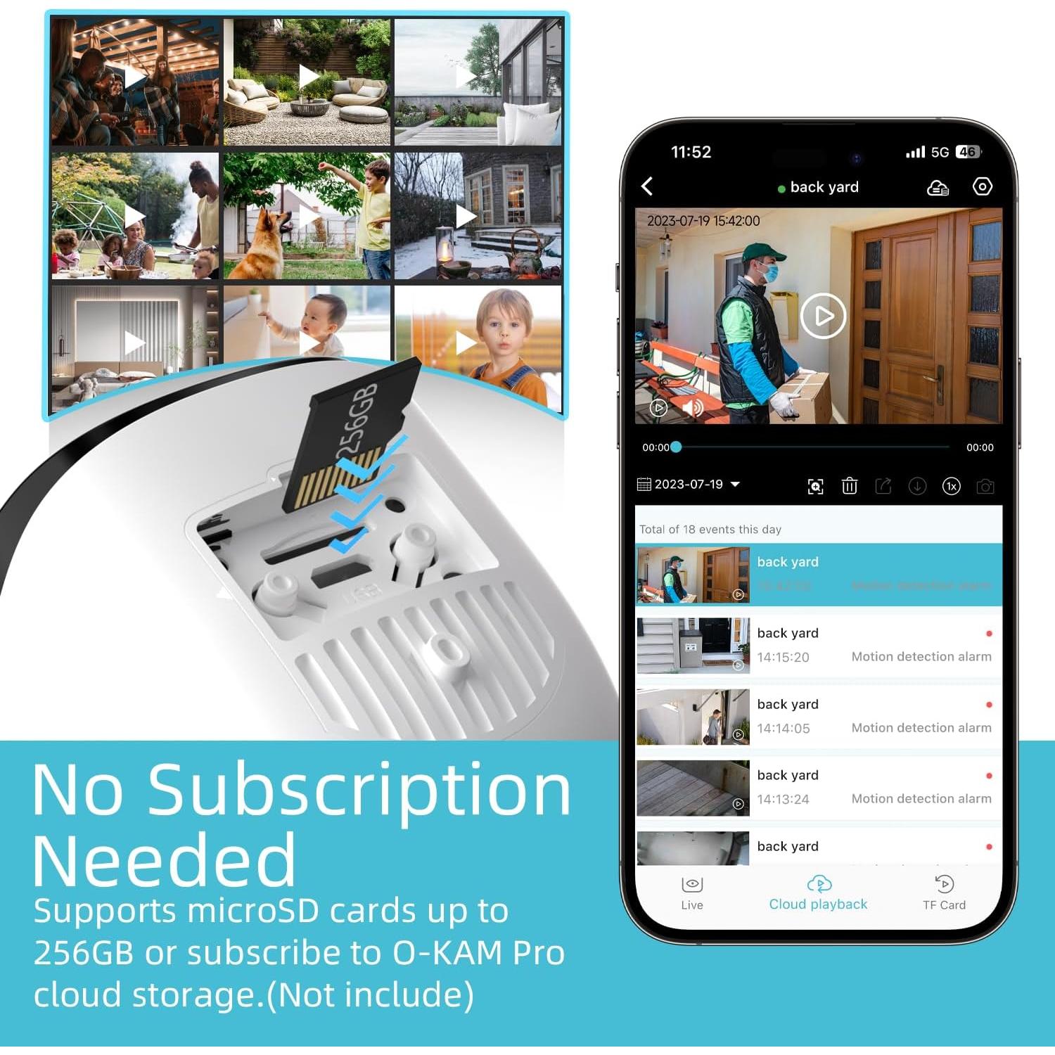Cámaras de Seguridad Inalámbricas Rraycom 4 Pack 2K AI