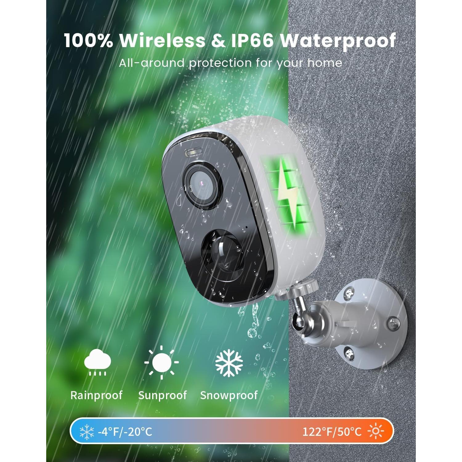 Cámara de Seguridad Inalámbrica Mysight CG6A 2K IP66