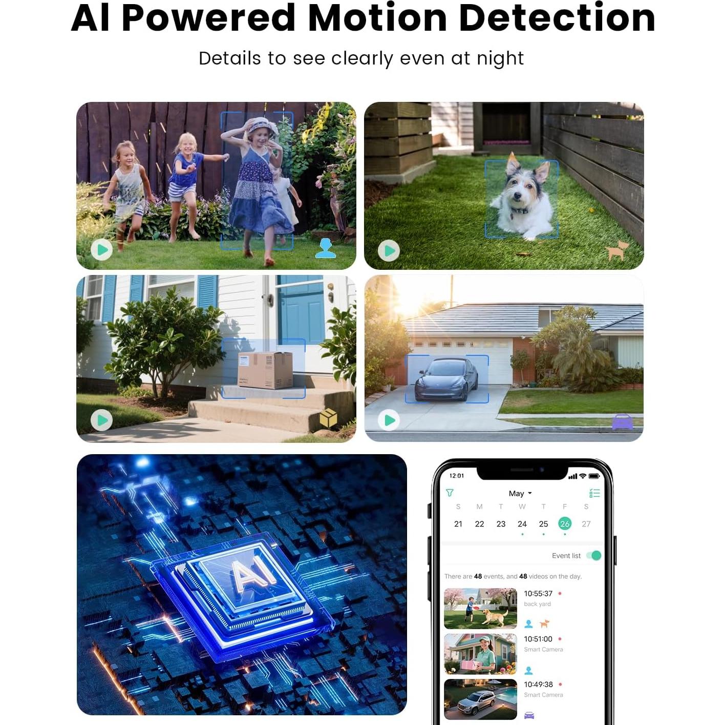 Cámara de Seguridad Inalámbrica Mysight CG6A 2K IP66