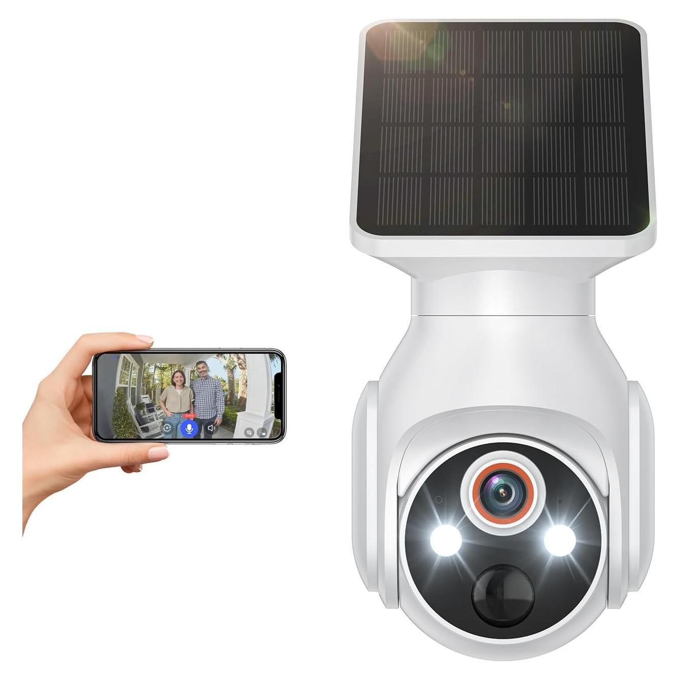 Cámara de Seguridad Inalámbrica FineLuck Q50 1080p Solar IA