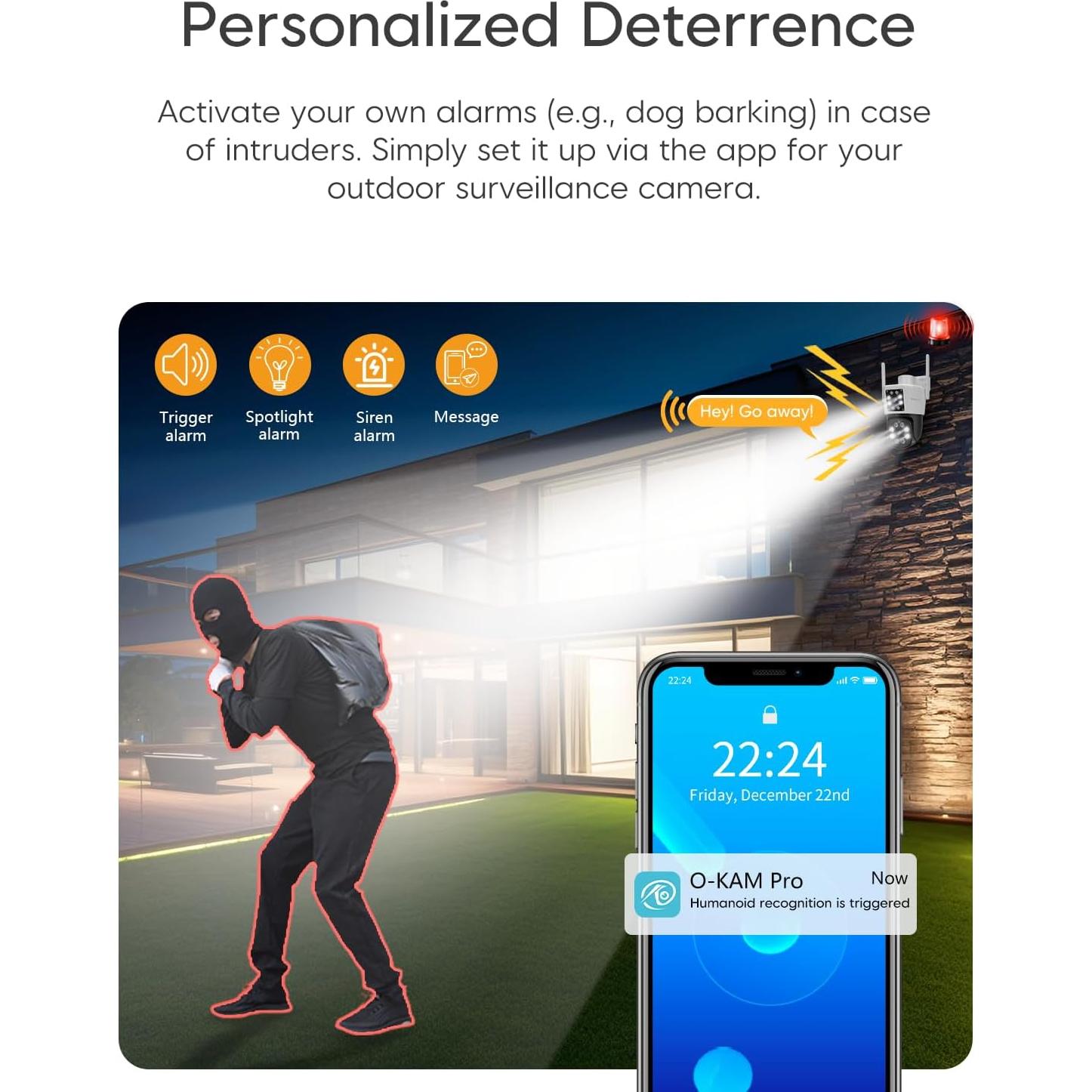 Cámara de Seguridad Exterior VSTARCAM C662DR 3MP Doble Lente 360°