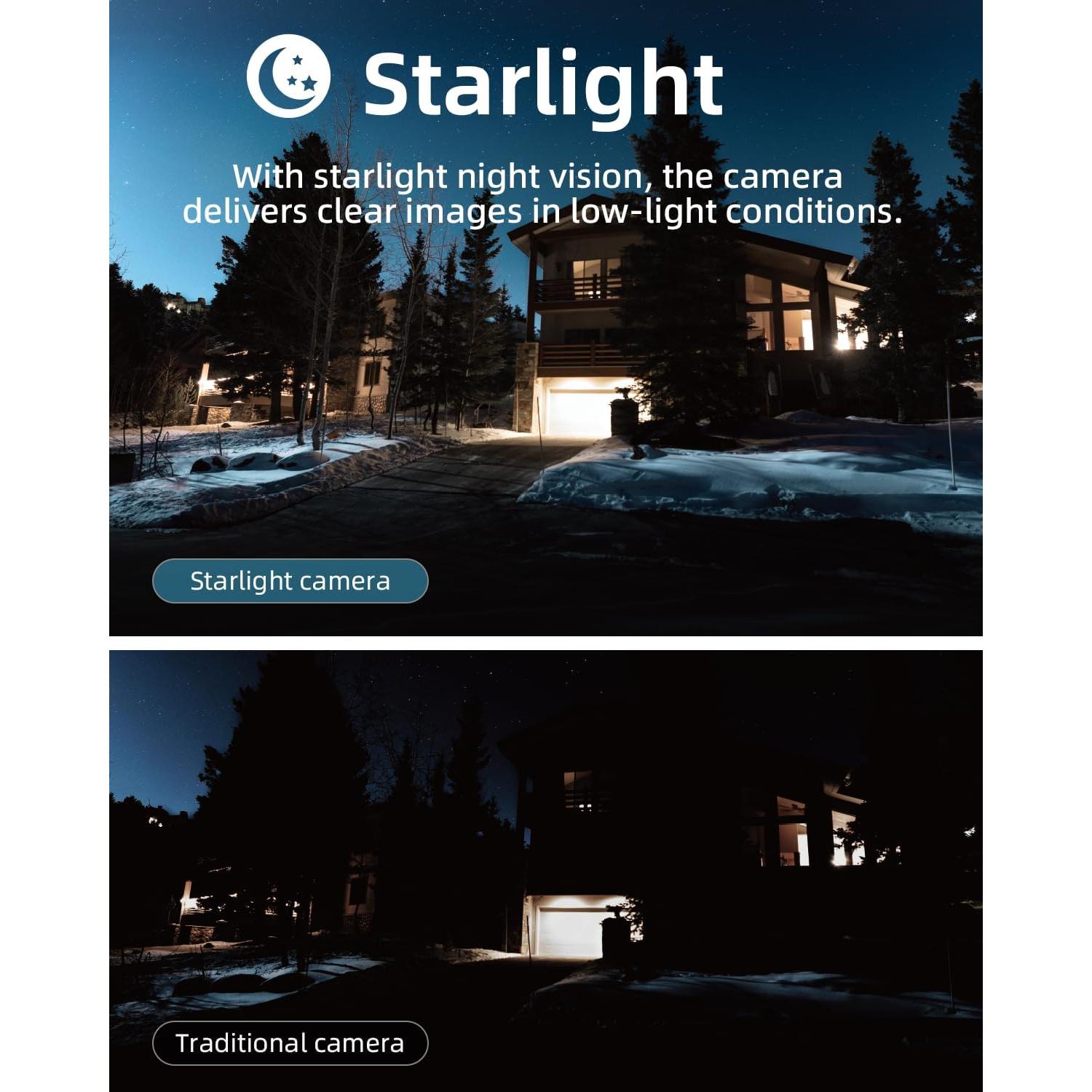 Cámara de Seguridad Inalámbrica Virtavo VistaFlask 2K AI