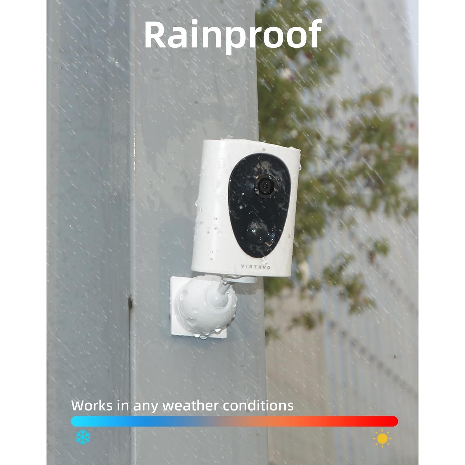 Cámara de Seguridad Inalámbrica Virtavo VistaFlask 2K AI