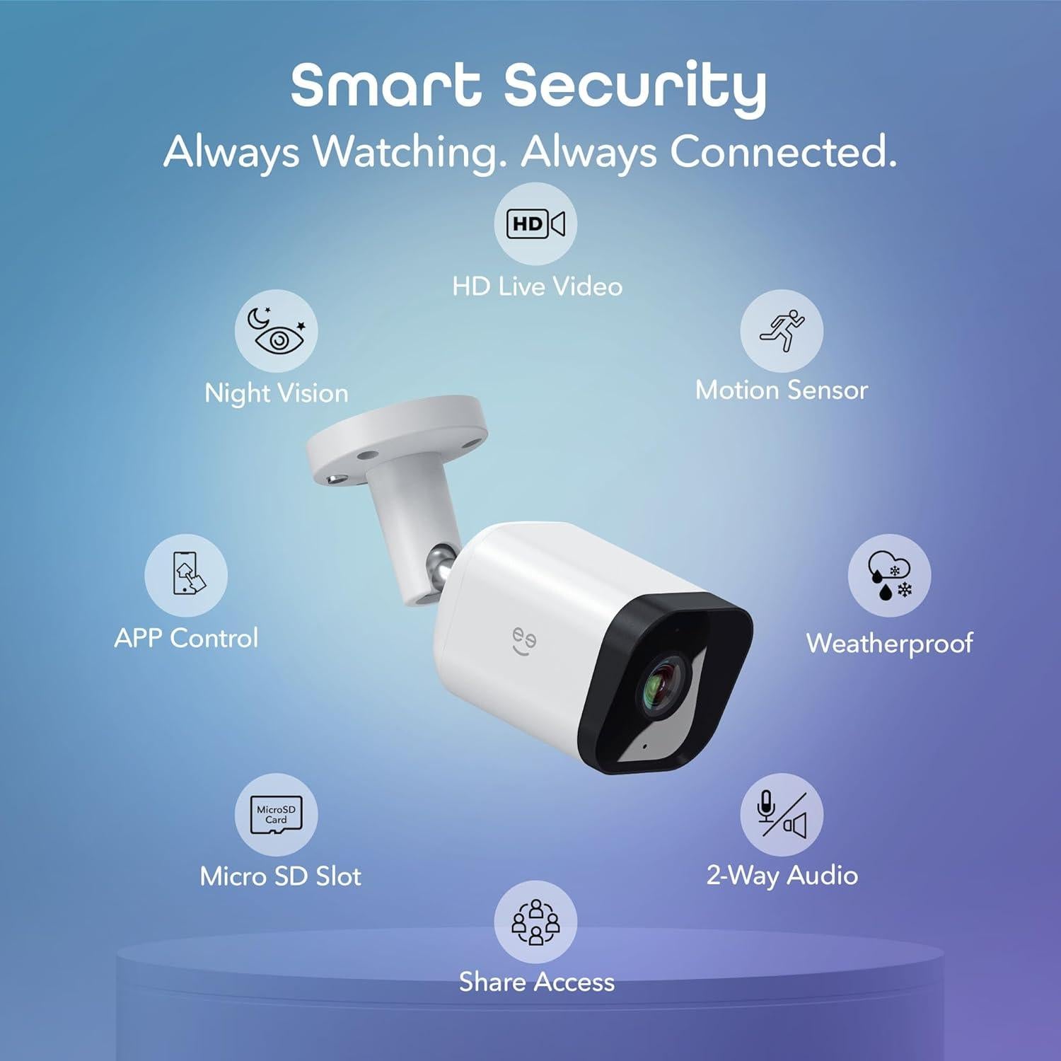 Cámara de Seguridad Exterior Geeni Hawk 3 1080P WiFi
