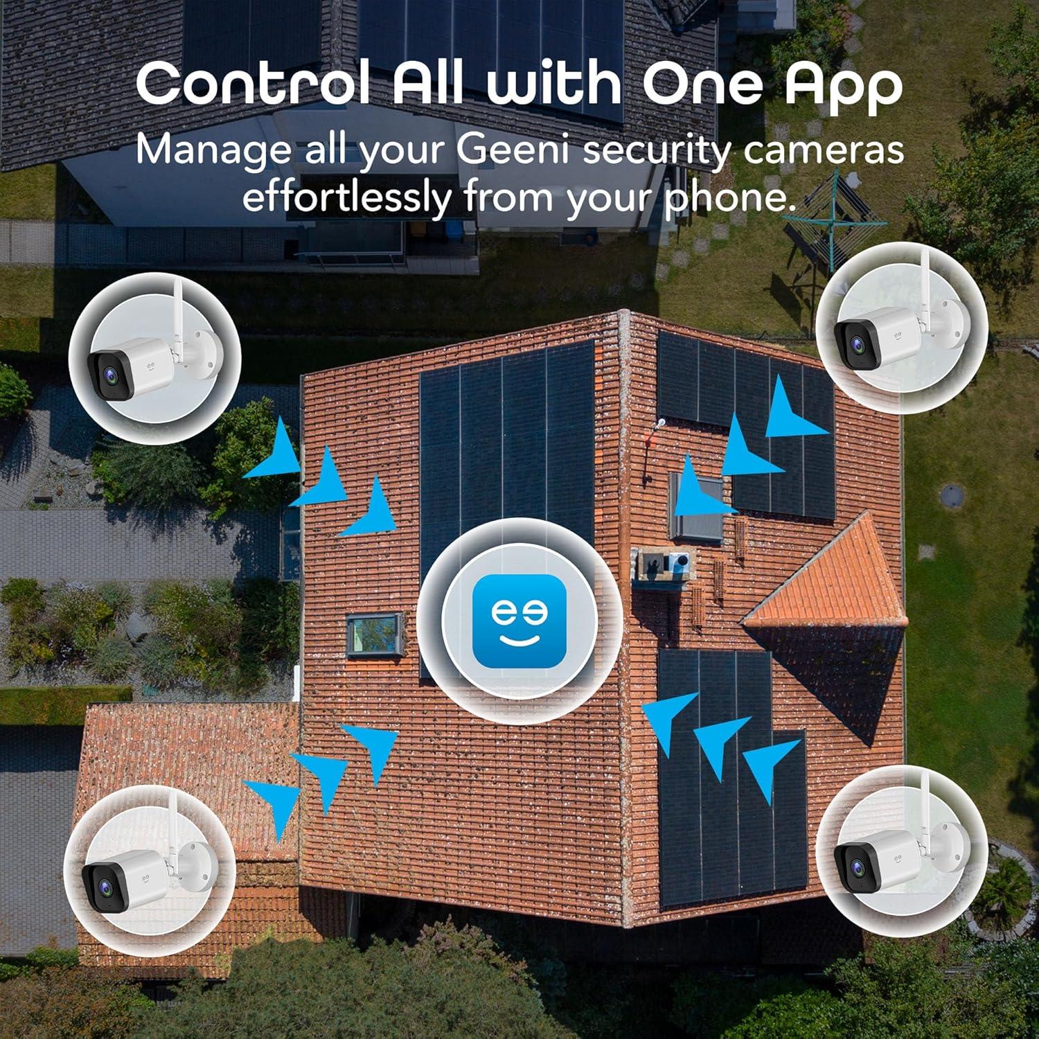 Cámara de Seguridad Exterior Geeni Hawk 3 1080P WiFi