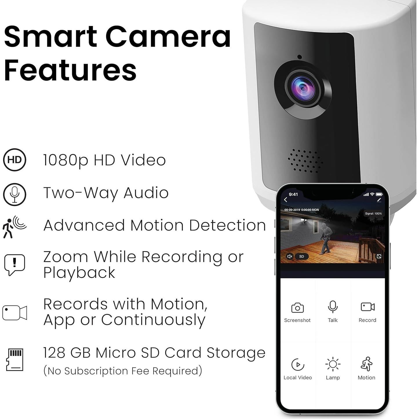 Cámara de Seguridad LED Exterior Feit Electric SEC5000 5000 Lúmenes