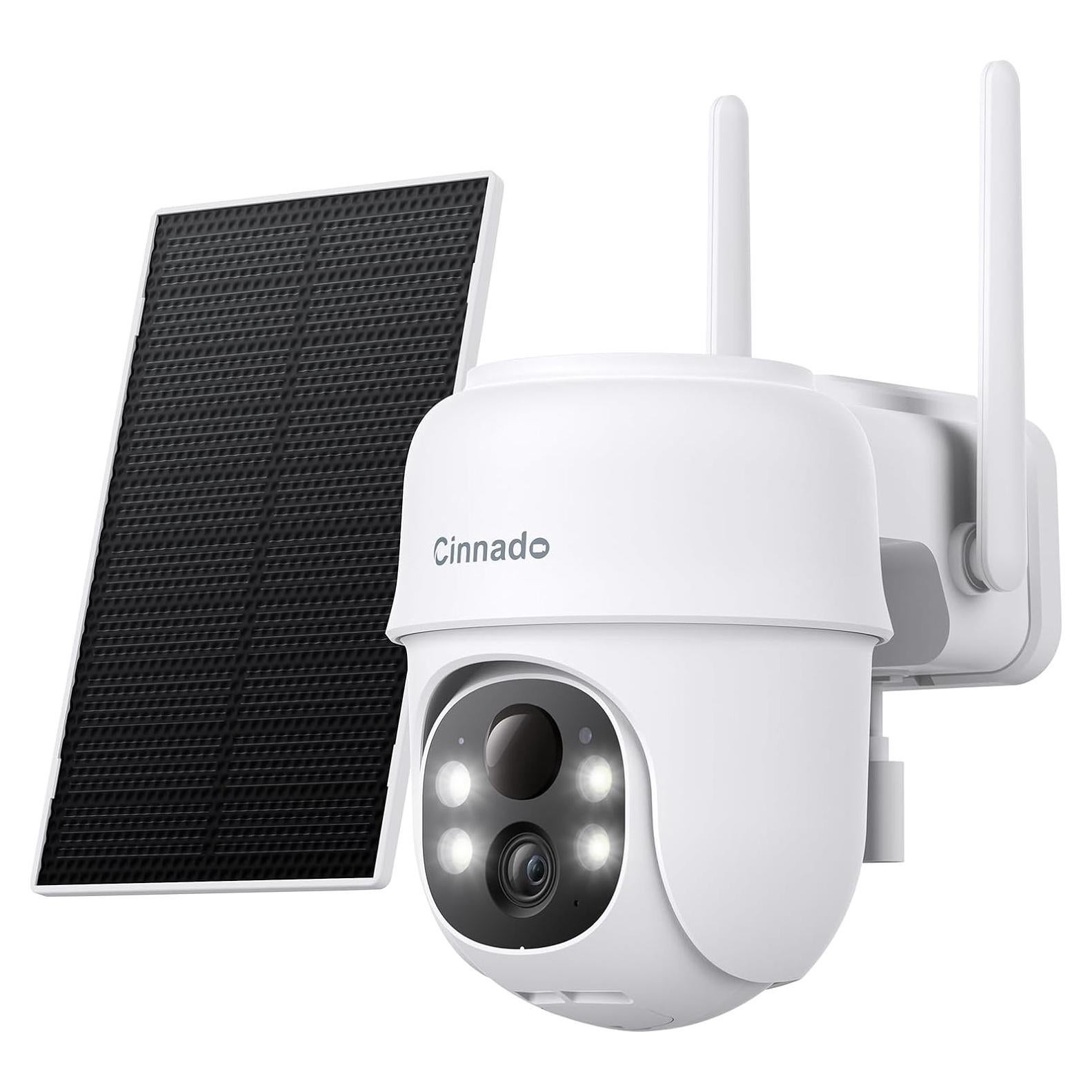Cámara de Seguridad Inalámbrica Cinnado 2K Solar Exterior
