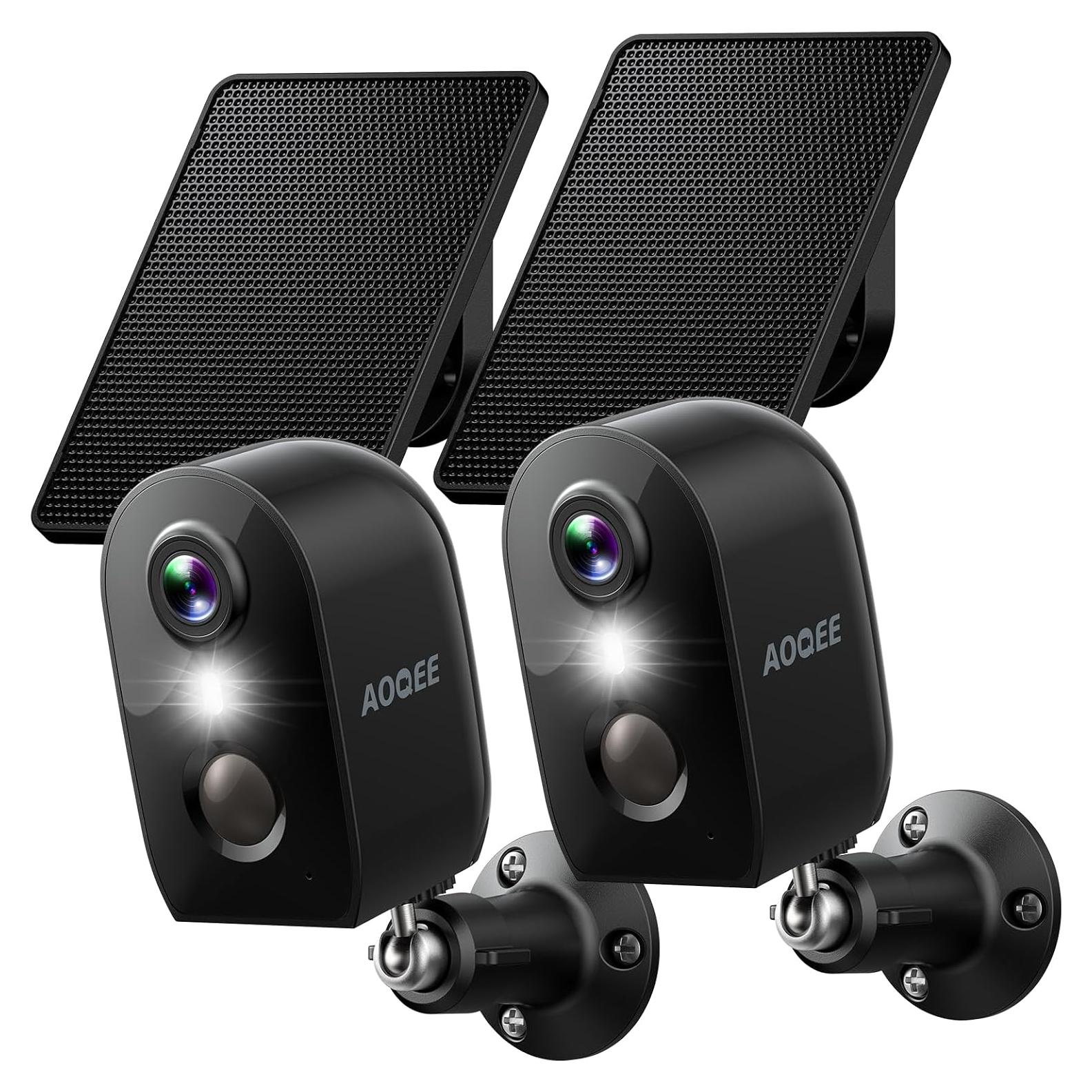 Cámara de Seguridad Inalámbrica AOQEE Y8 2MP con Solar