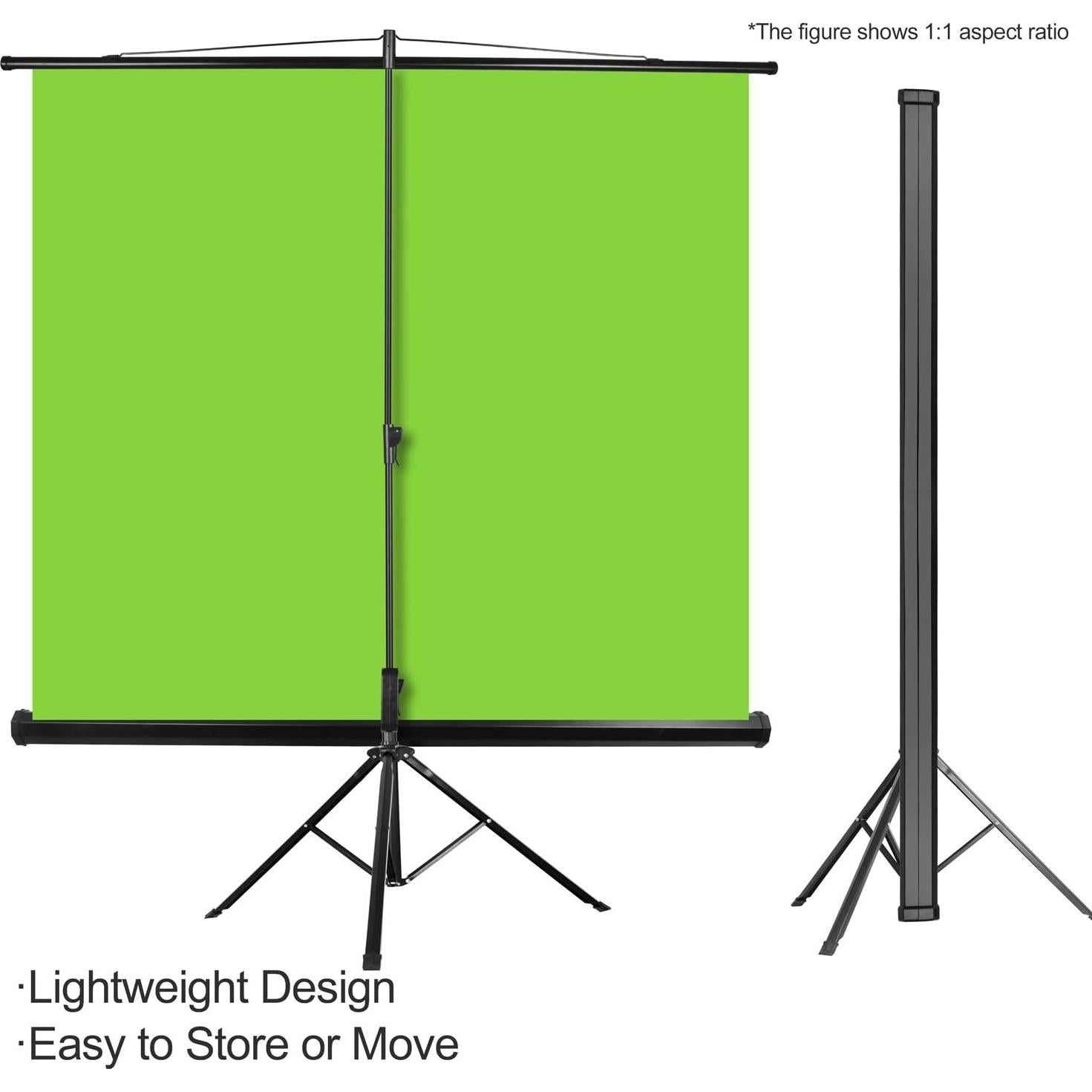 Fondo Verde Plegable Emart 200x180 cm con Trípode Ajustable