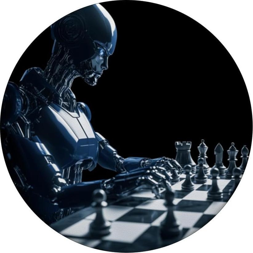 PopSockets Adhesivo PopGrip Robot AI Futurista Ajedrez