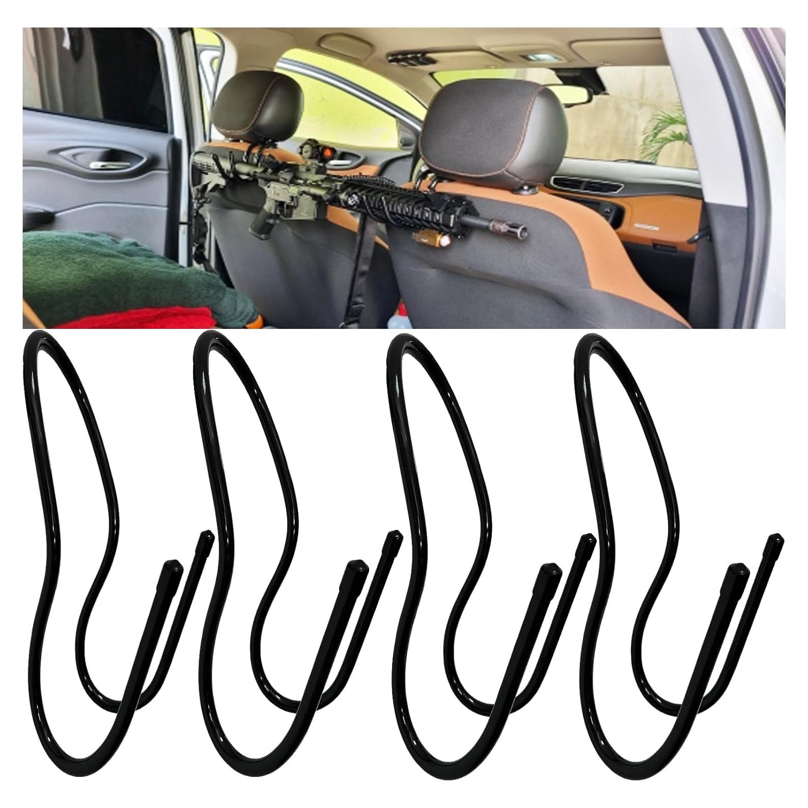 Soportes para Armas de Coche - 4 Piezas Ajustables - Metal Resistente
