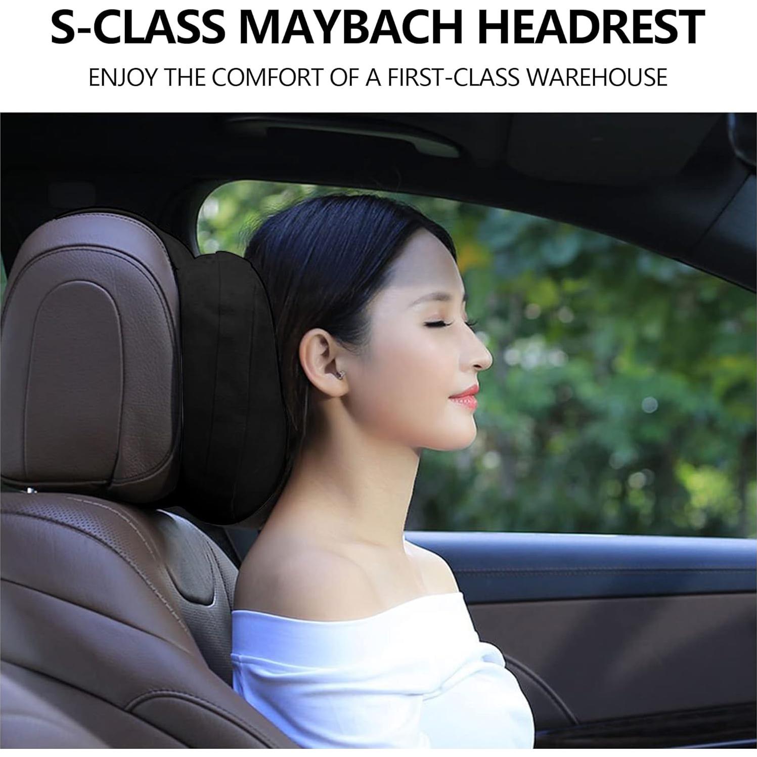 Almohada de Cuello para Auto Junecarp de Cuero Suave - Ajustable