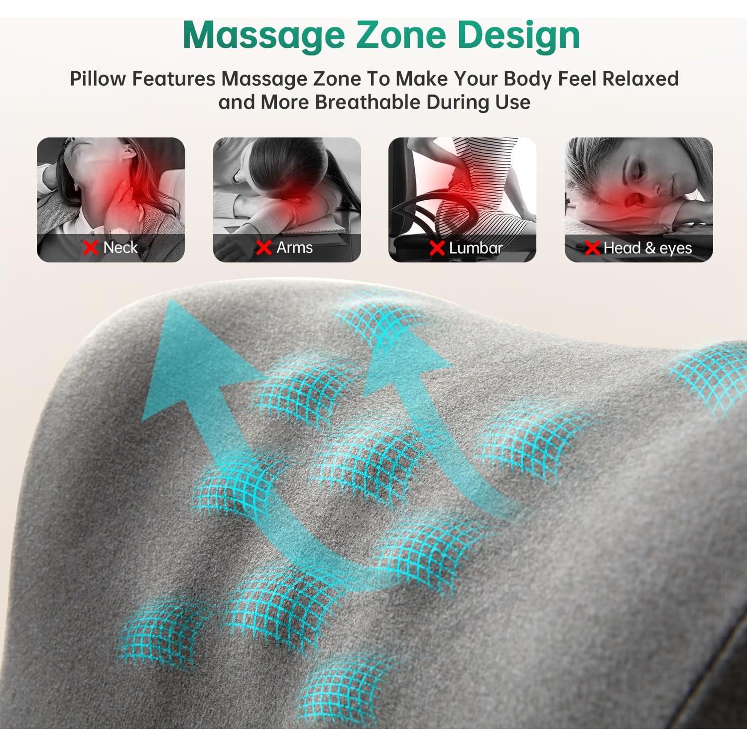 Cojín de Cuello Ergonómico MOONYOOY A210 de Espuma Viscoelástica