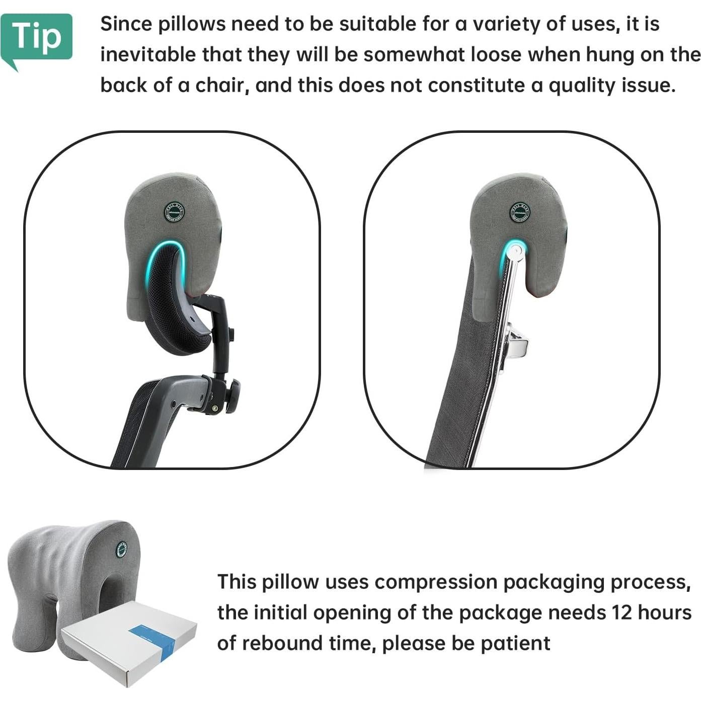 Cojín de Cuello Ergonómico MOONYOOY A210 de Espuma Viscoelástica